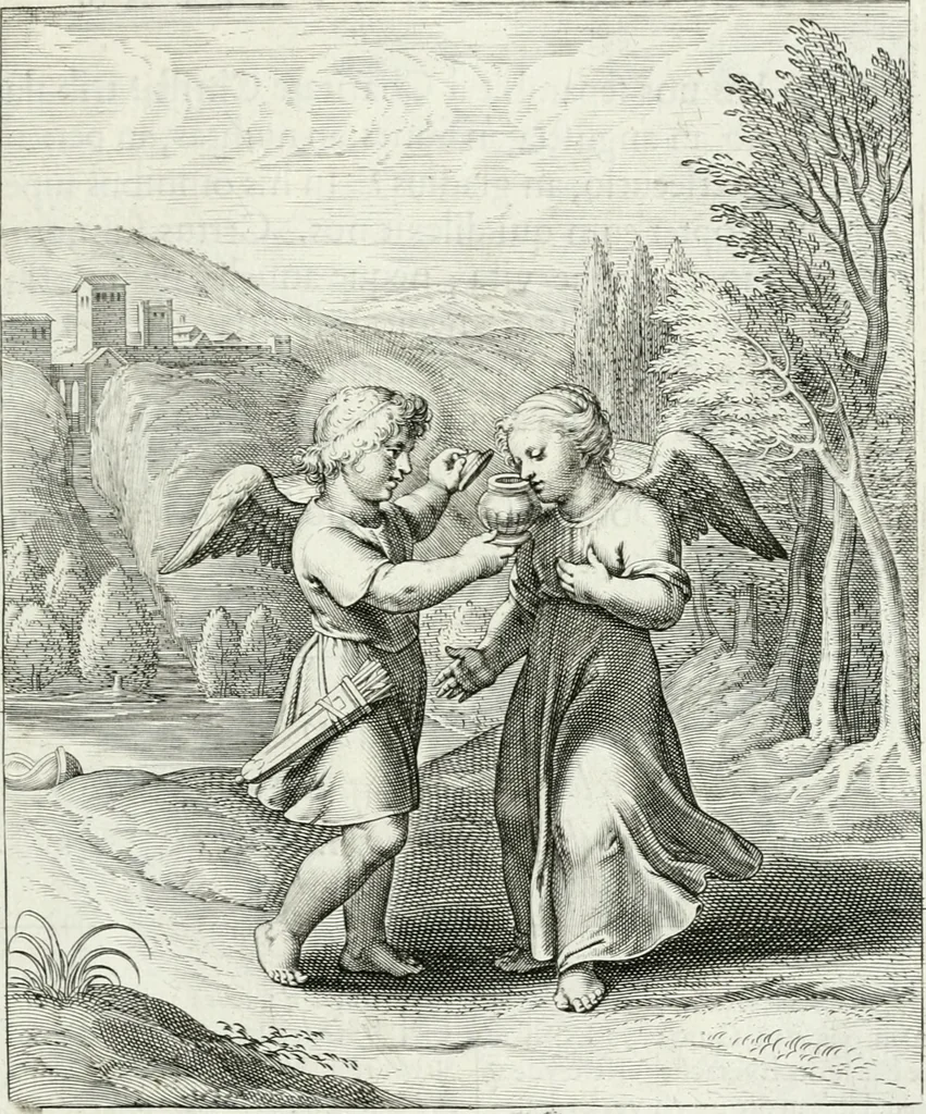 An illustration from Amoris divini emblemata, 1660, leaf 86