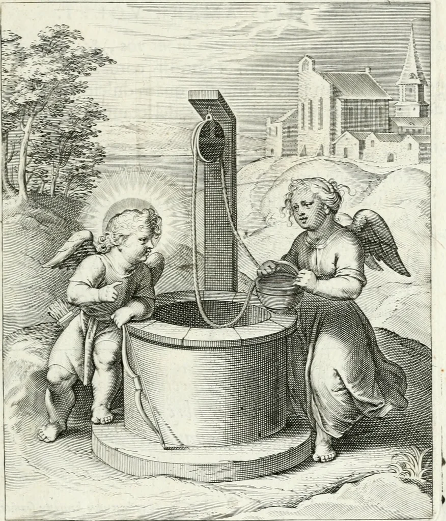 An illustration from Amoris divini emblemata, 1660, leaf 90