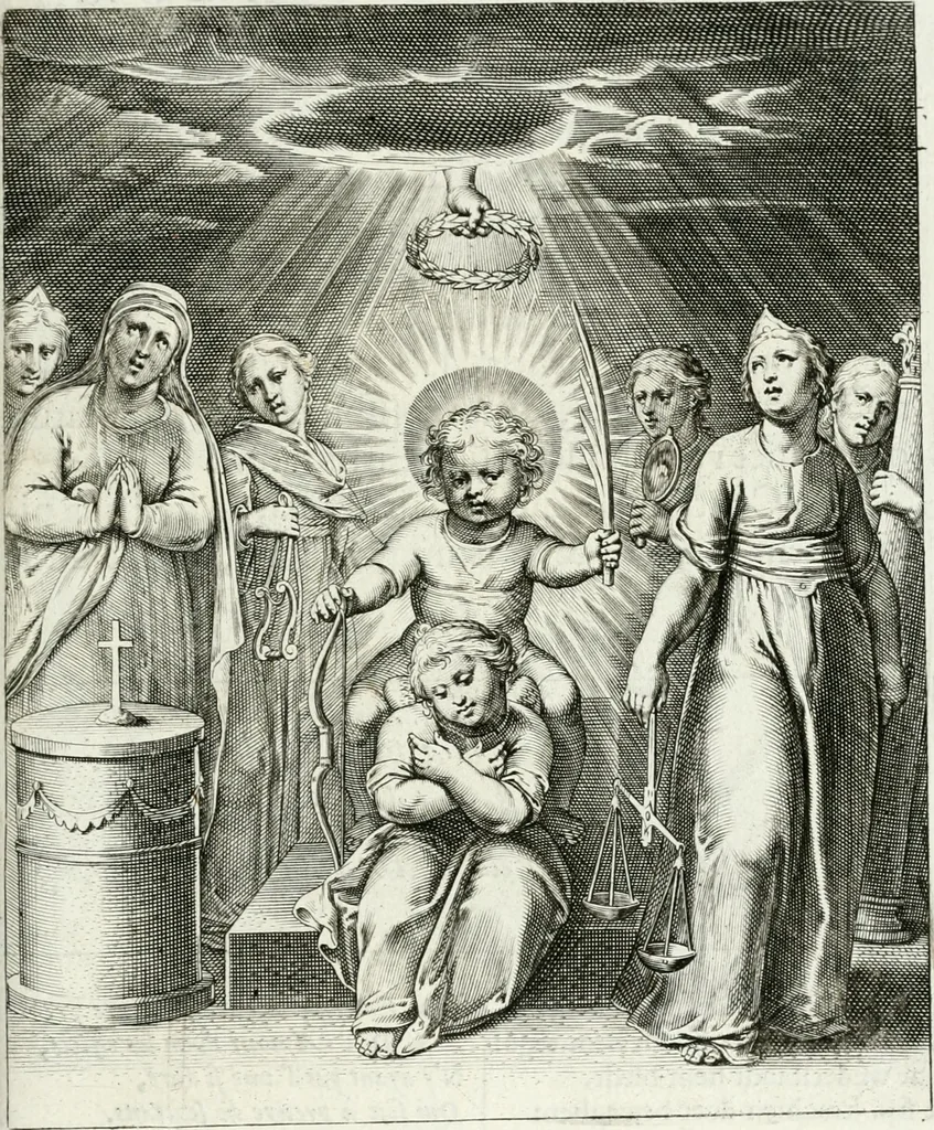 An illustration from Amoris divini emblemata, 1660, leaf 94
