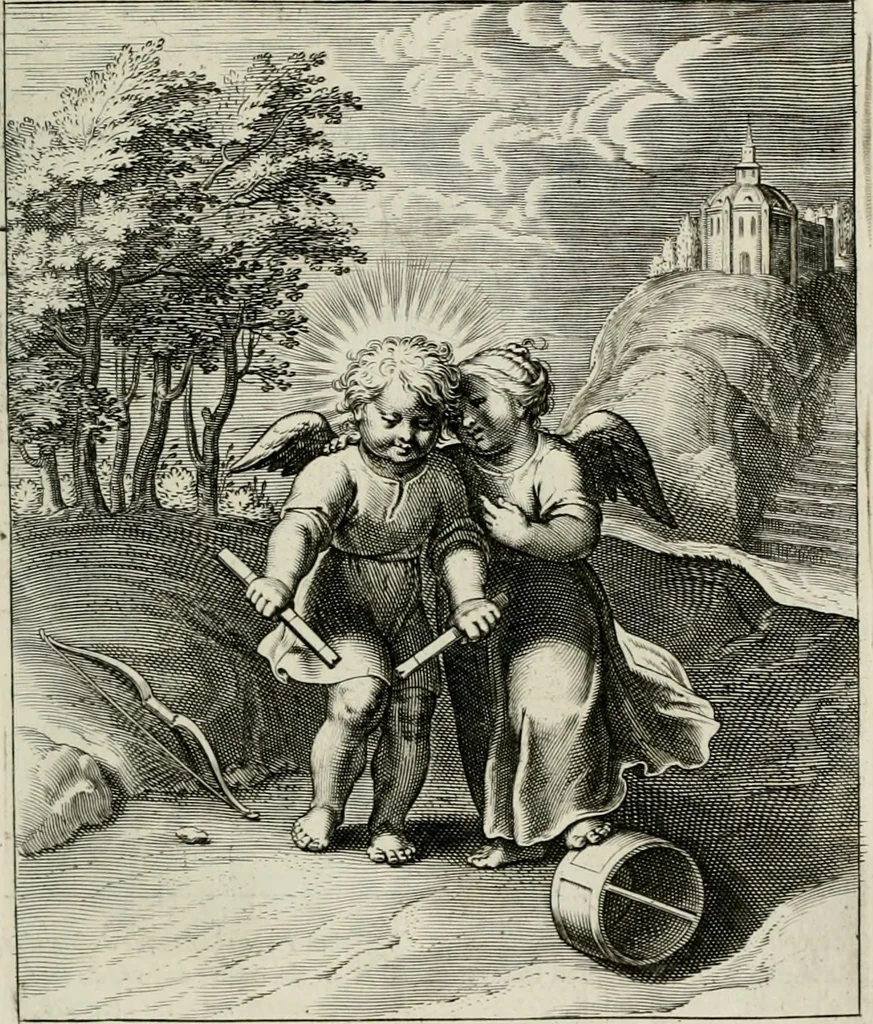 An illustration from Amoris divini emblemata, 1660, leaf 100
