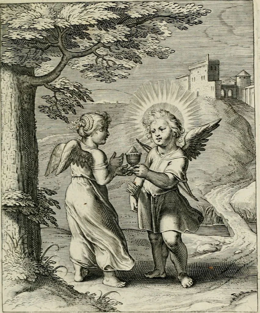An illustration from Amoris divini emblemata, 1660, leaf 110