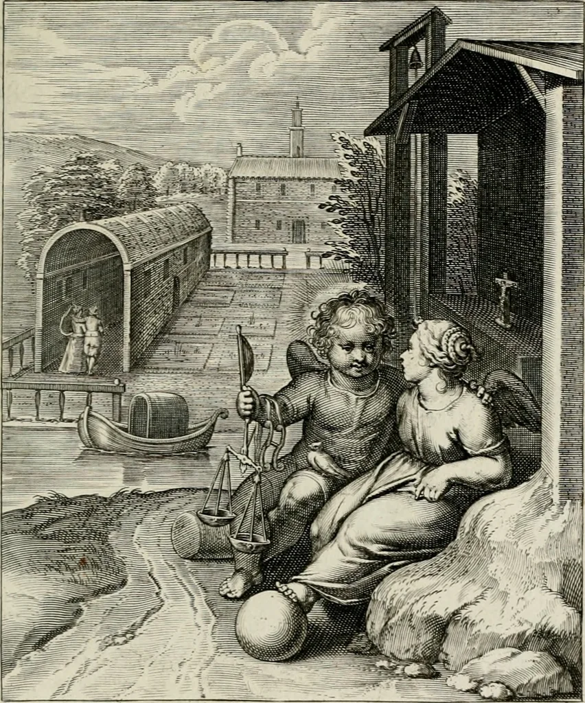 An illustration from Amoris divini emblemata, 1660, leaf 114