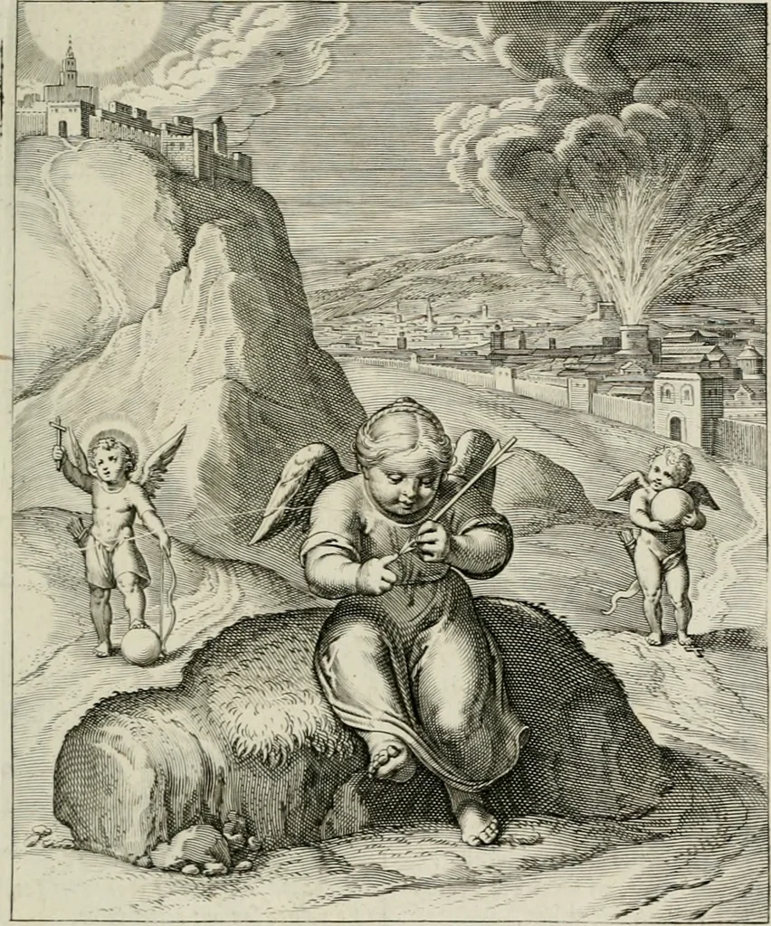 An illustration from Amoris divini emblemata, 1660, leaf 116