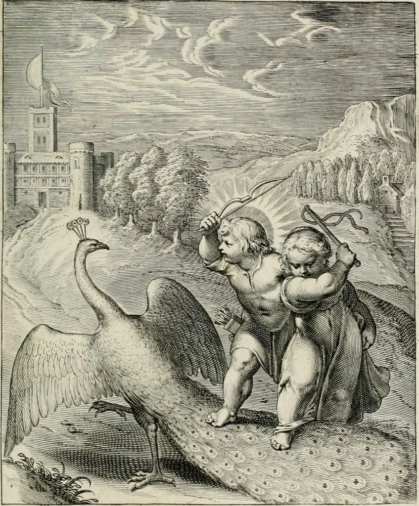 An illustration from Amoris divini emblemata, 1660, leaf 118