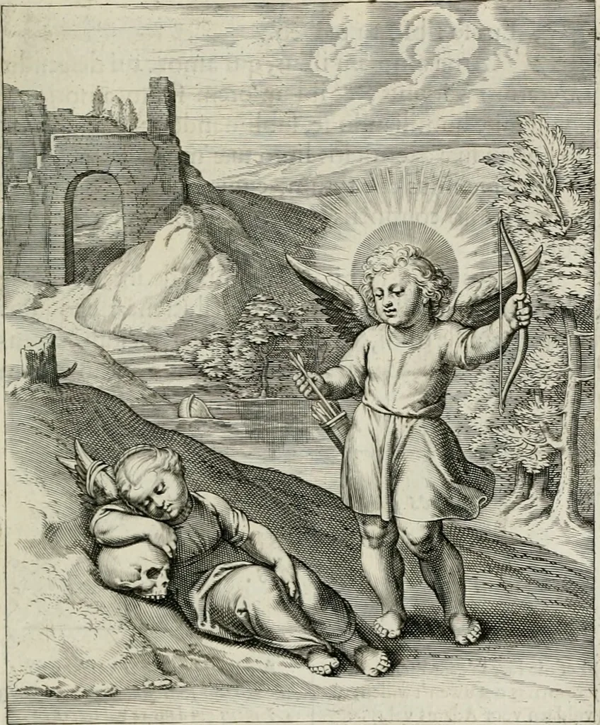 An illustration from Amoris divini emblemata, 1660, leaf 122
