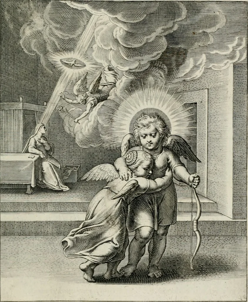 An illustration from Amoris divini emblemata, 1660, leaf 124