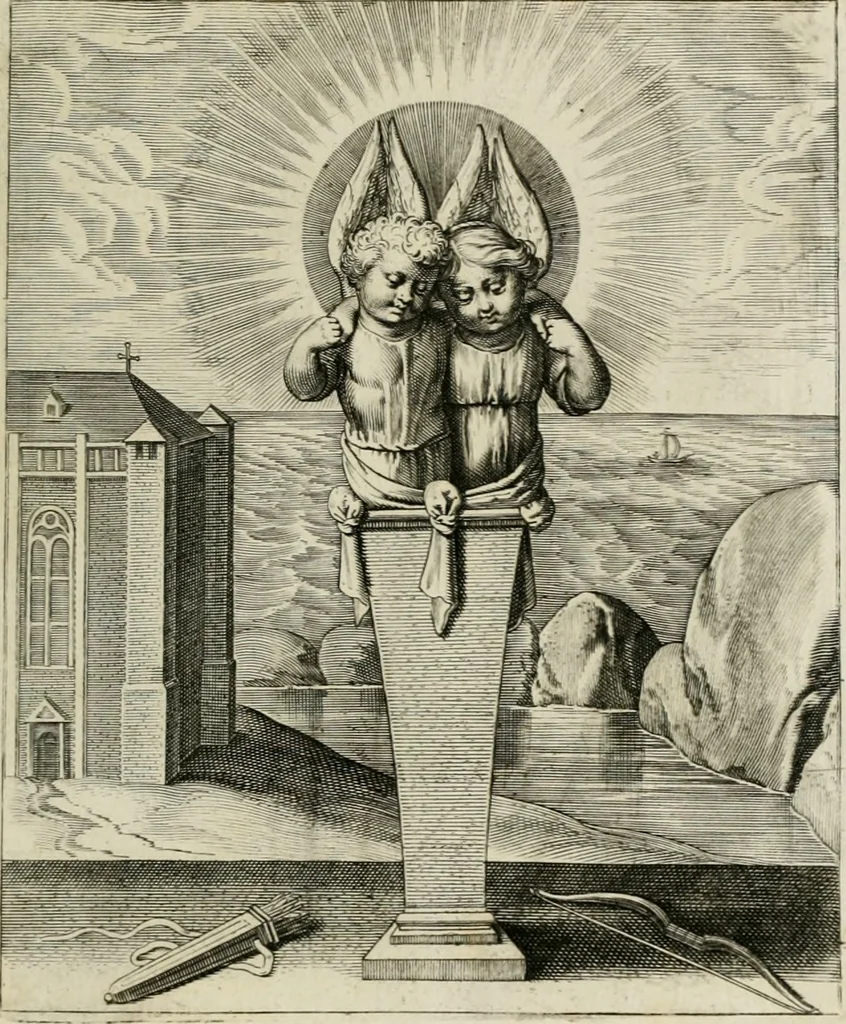 An illustration from Amoris divini emblemata, 1660, leaf 130