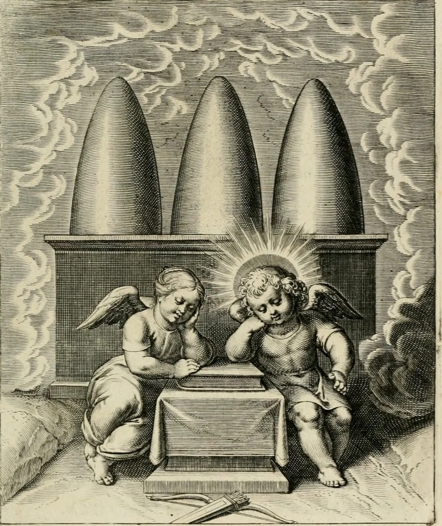 An illustration from Amoris divini emblemata, 1660, leaf 132