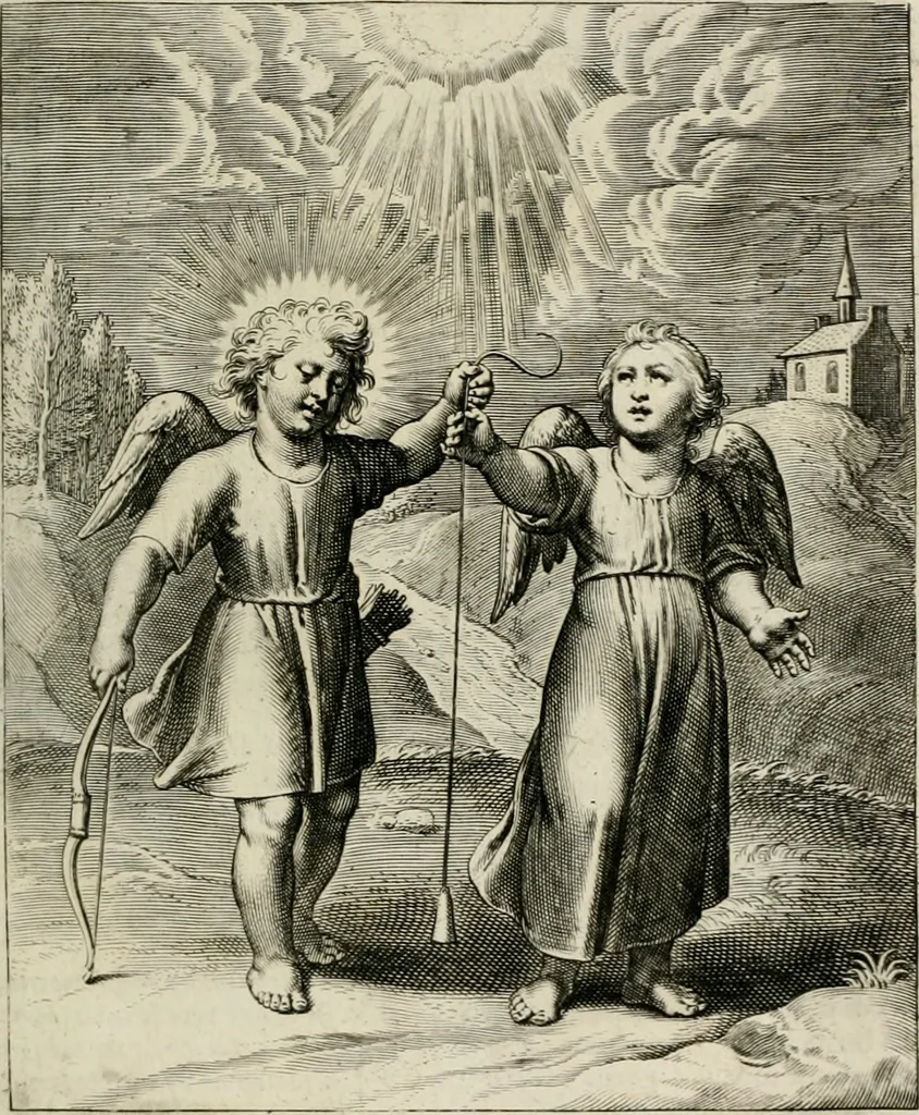 An illustration from Amoris divini emblemata, 1660, leaf 20