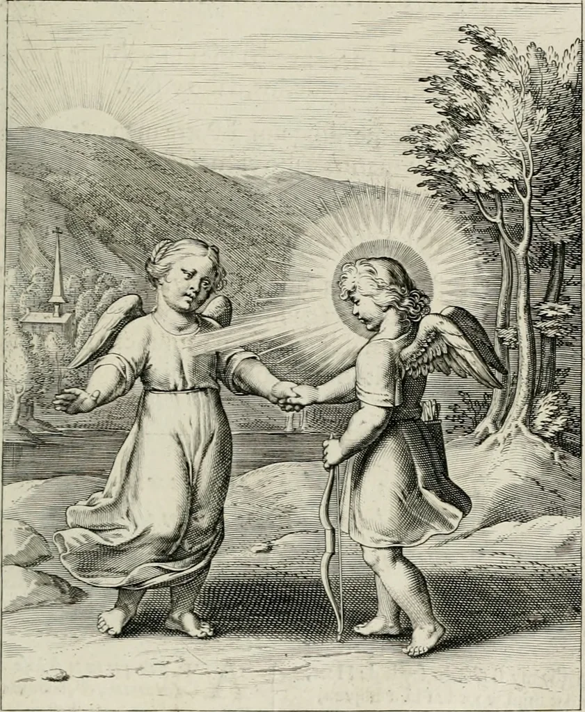 An illustration from Amoris divini emblemata, 1660, leaf 24