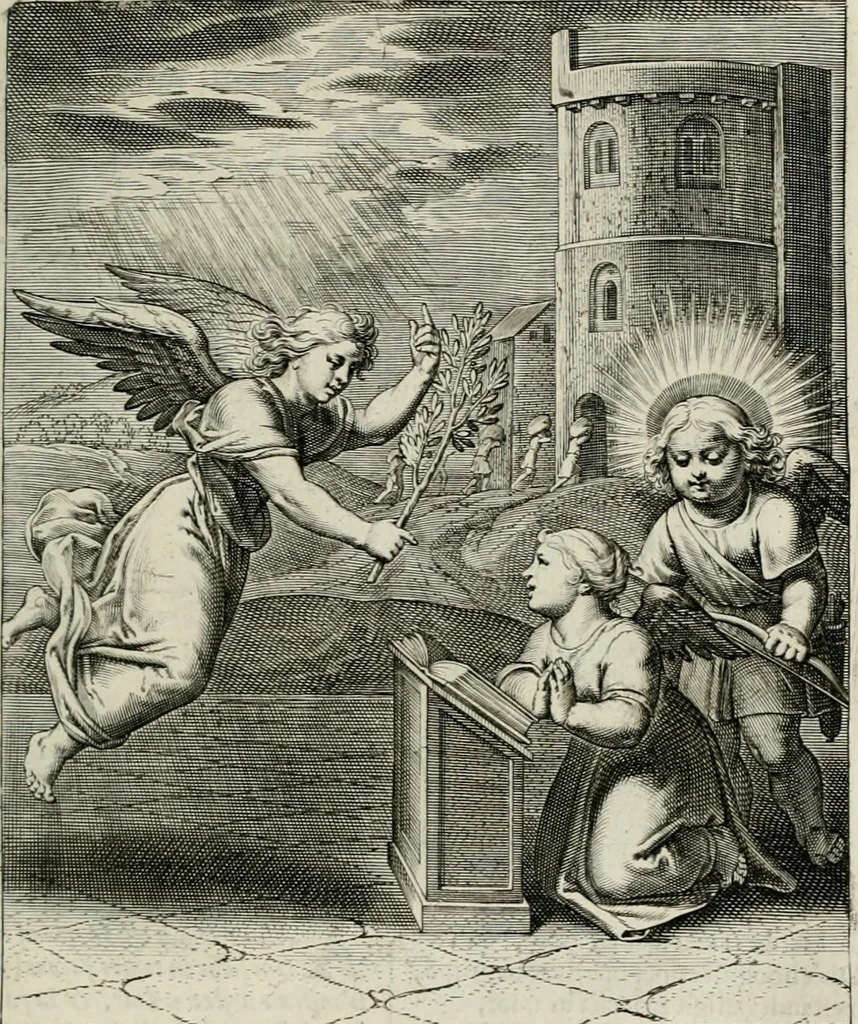 An illustration from Amoris divini emblemata, 1660, leaf 26