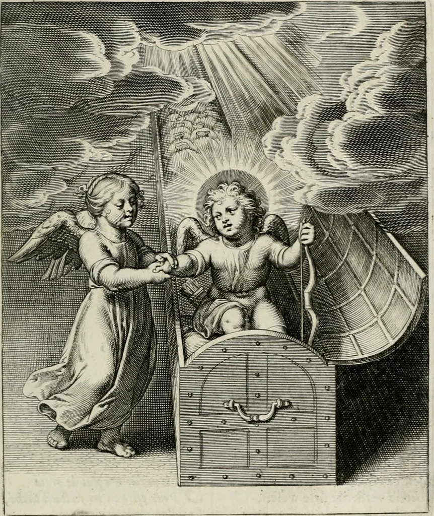An illustration from Amoris divini emblemata, 1660, leaf 30