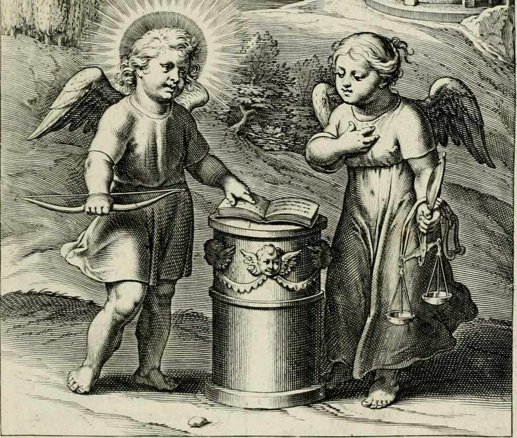An illustration from Amoris divini emblemata, 1660, leaf 40