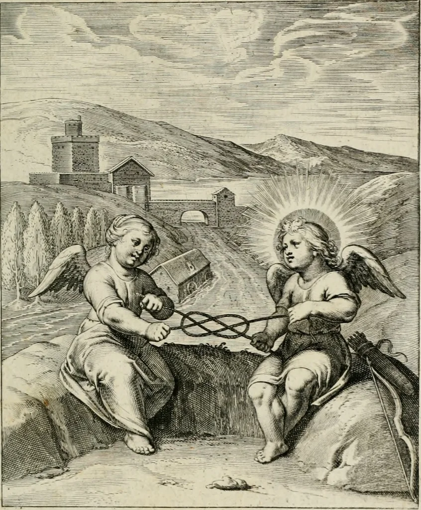 An illustration from Amoris divini emblemata, 1660, leaf 50