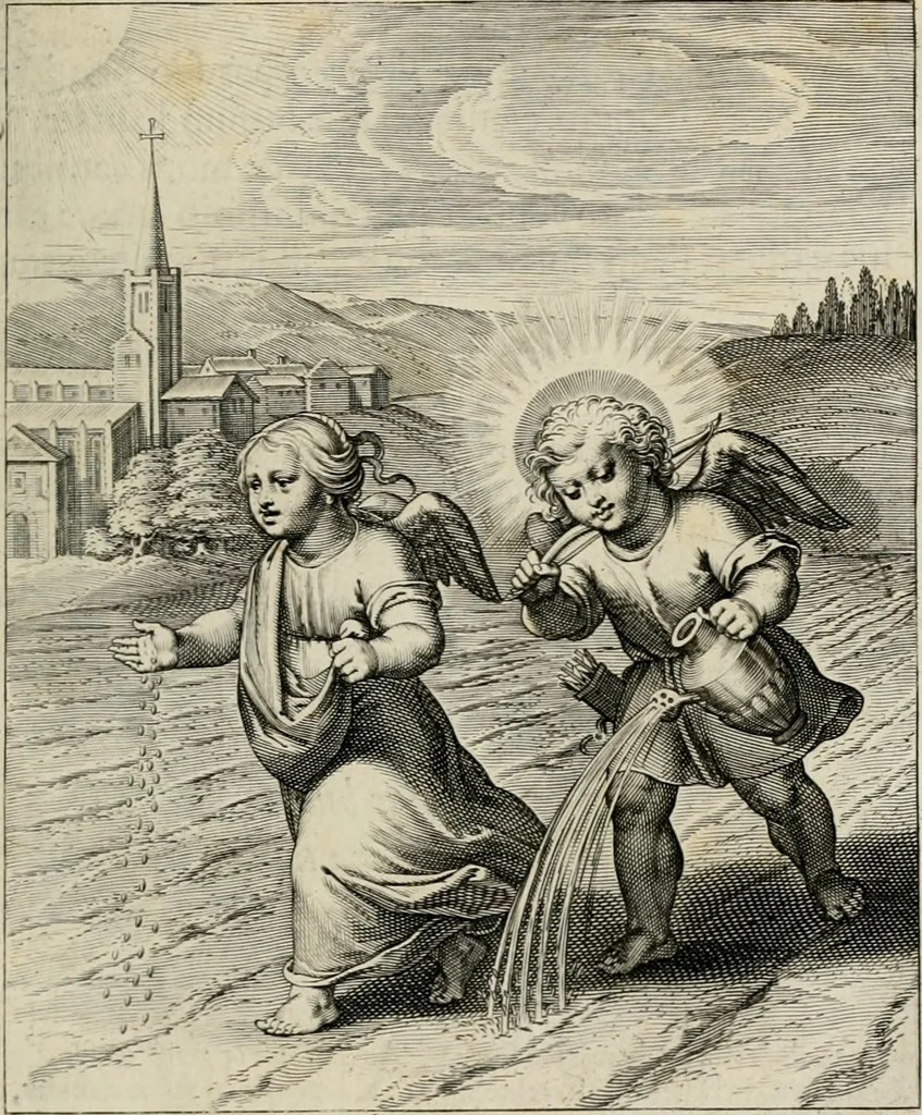 An illustration from Amoris divini emblemata, 1660, leaf 56