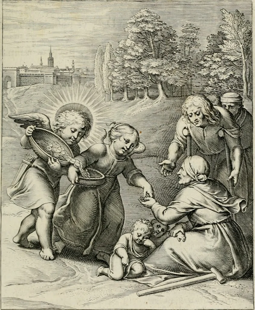 An illustration from Amoris divini emblemata, 1660, leaf 60