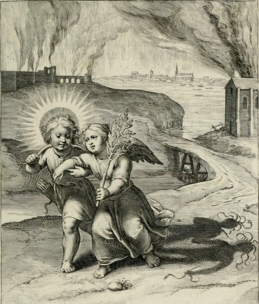 An illustration from Amoris divini emblemata, 1660, leaf 62