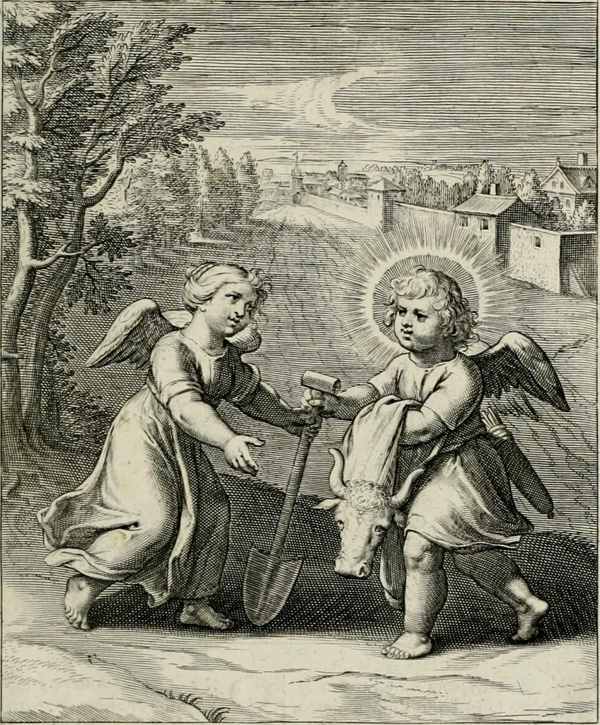 An illustration from Amoris divini emblemata, 1660, leaf 64