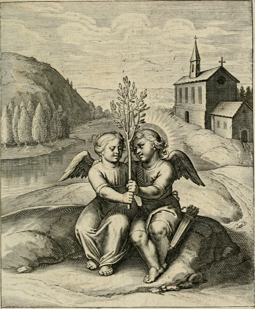 An illustration from Amoris divini emblemata, 1660, leaf 70