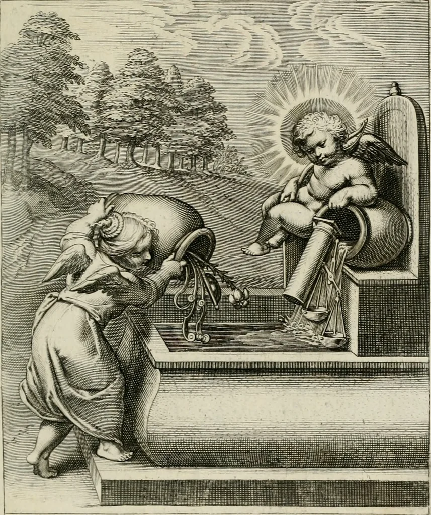 An illustration from Amoris divini emblemata, 1660, leaf 80