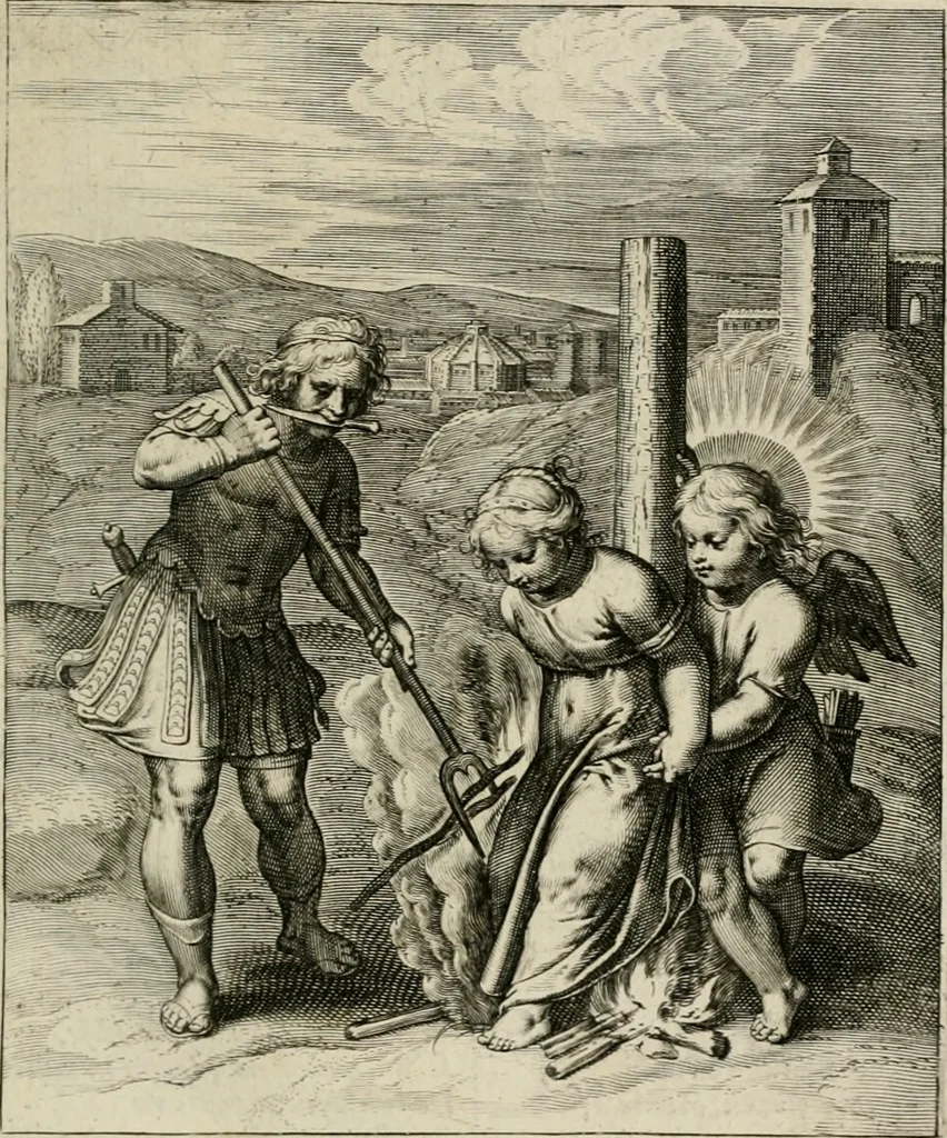 An illustration from Amoris divini emblemata, 1660, leaf 82