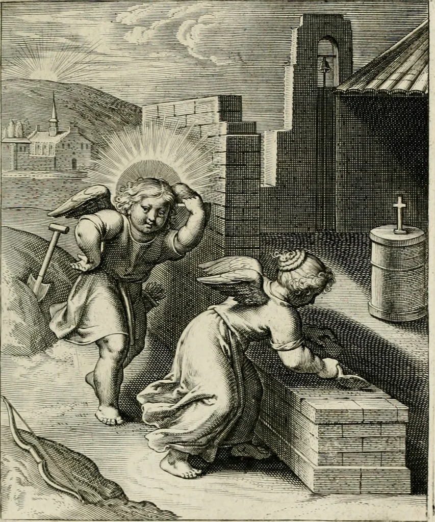 An illustration from Amoris divini emblemata, 1660, leaf 84