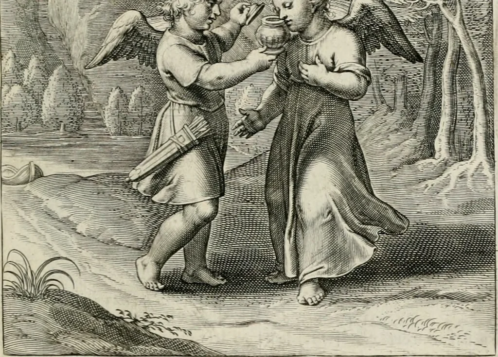 An illustration from Amoris divini emblemata, 1660, leaf 86