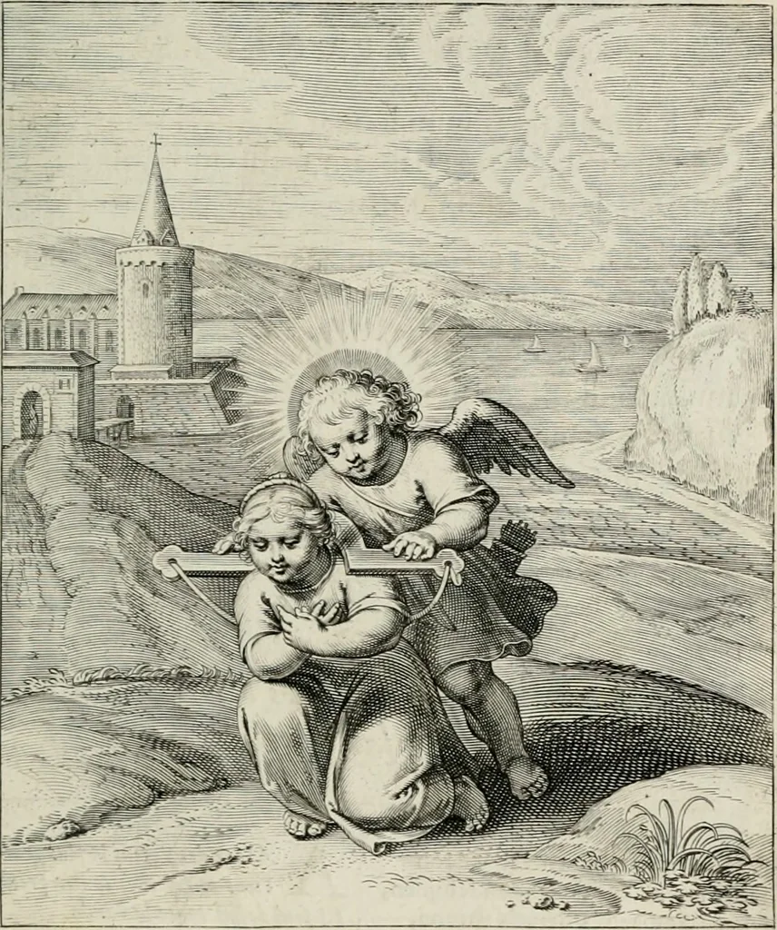 An illustration from Amoris divini emblemata, 1660, leaf 92