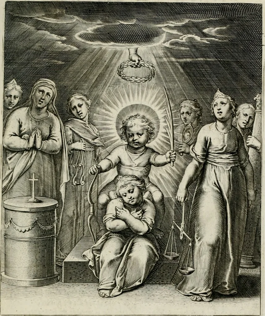 An illustration from Amoris divini emblemata, 1660, leaf 94