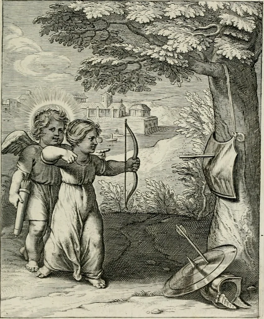 An illustration from Amoris divini emblemata, 1660, leaf 96