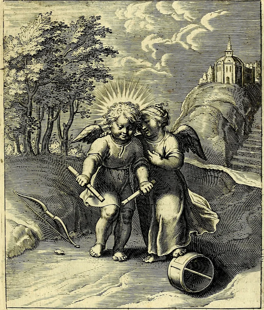An illustration from Amoris divini emblemata, stvdio et aere Othonis Væni concinnata, 1660, leaf 100