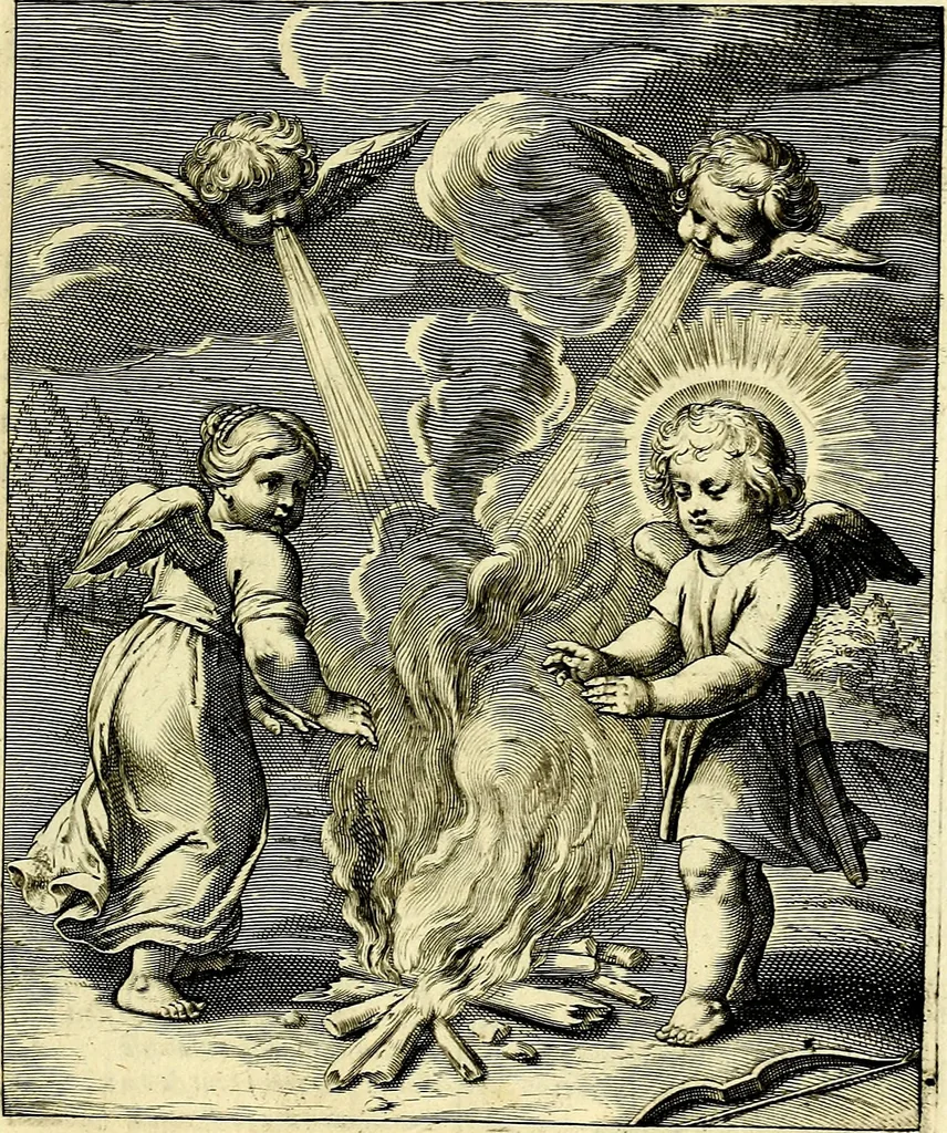 An illustration from Amoris divini emblemata, stvdio et aere Othonis Væni concinnata, 1660, leaf 102