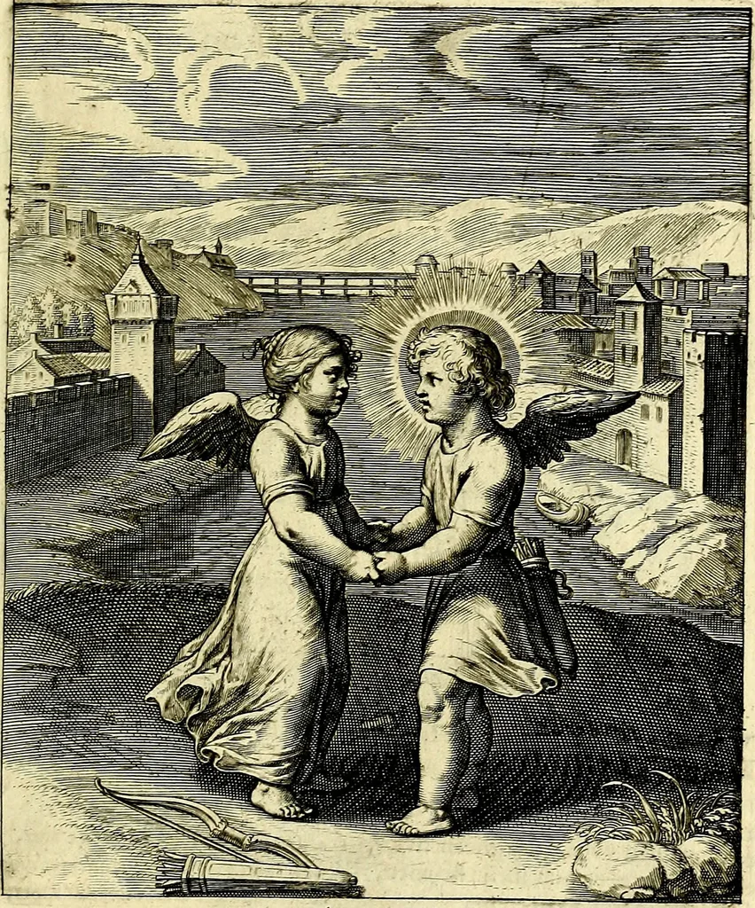 An illustration from Amoris divini emblemata, stvdio et aere Othonis Væni concinnata, 1660, leaf 106