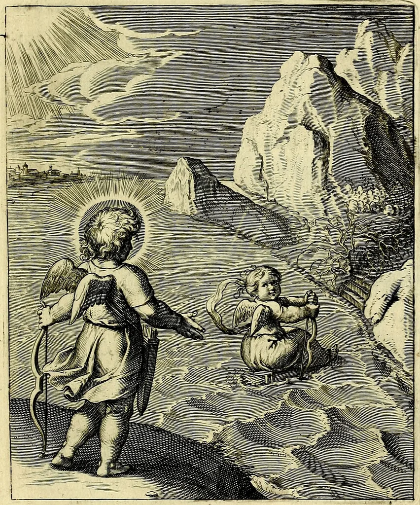 An illustration from Amoris divini emblemata, stvdio et aere Othonis Væni concinnata, 1660, leaf 108