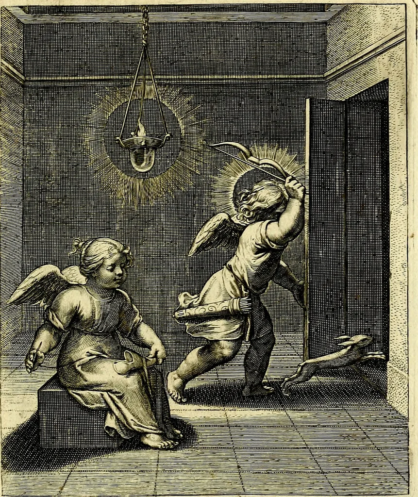 An illustration from Amoris divini emblemata, stvdio et aere Othonis Væni concinnata, 1660, leaf 112