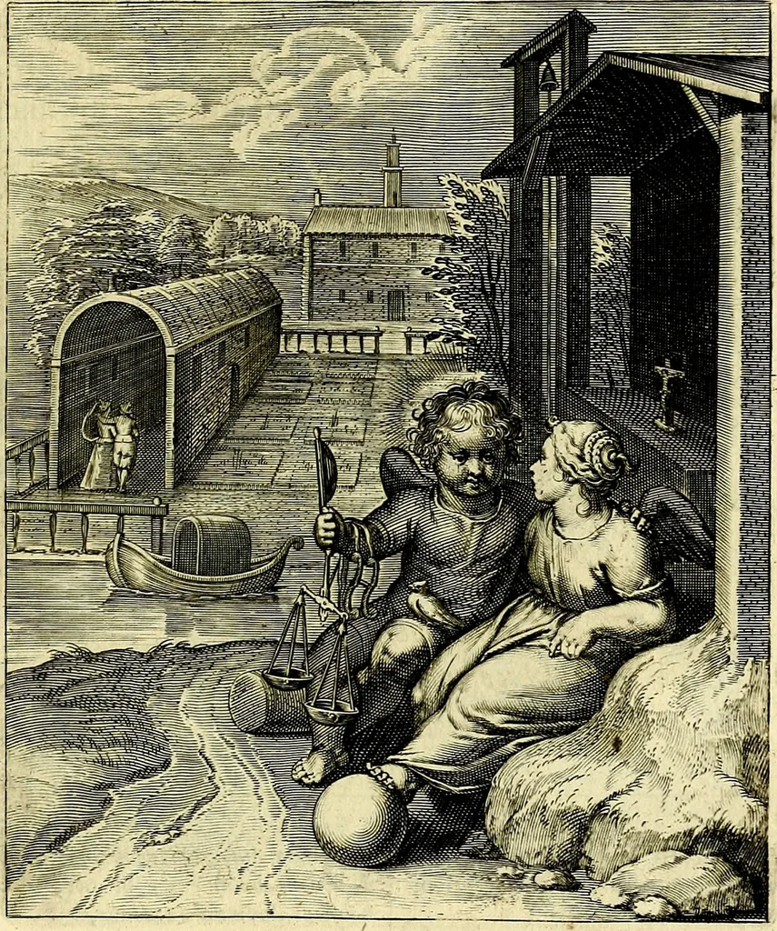 An illustration from Amoris divini emblemata, stvdio et aere Othonis Væni concinnata, 1660, leaf 114