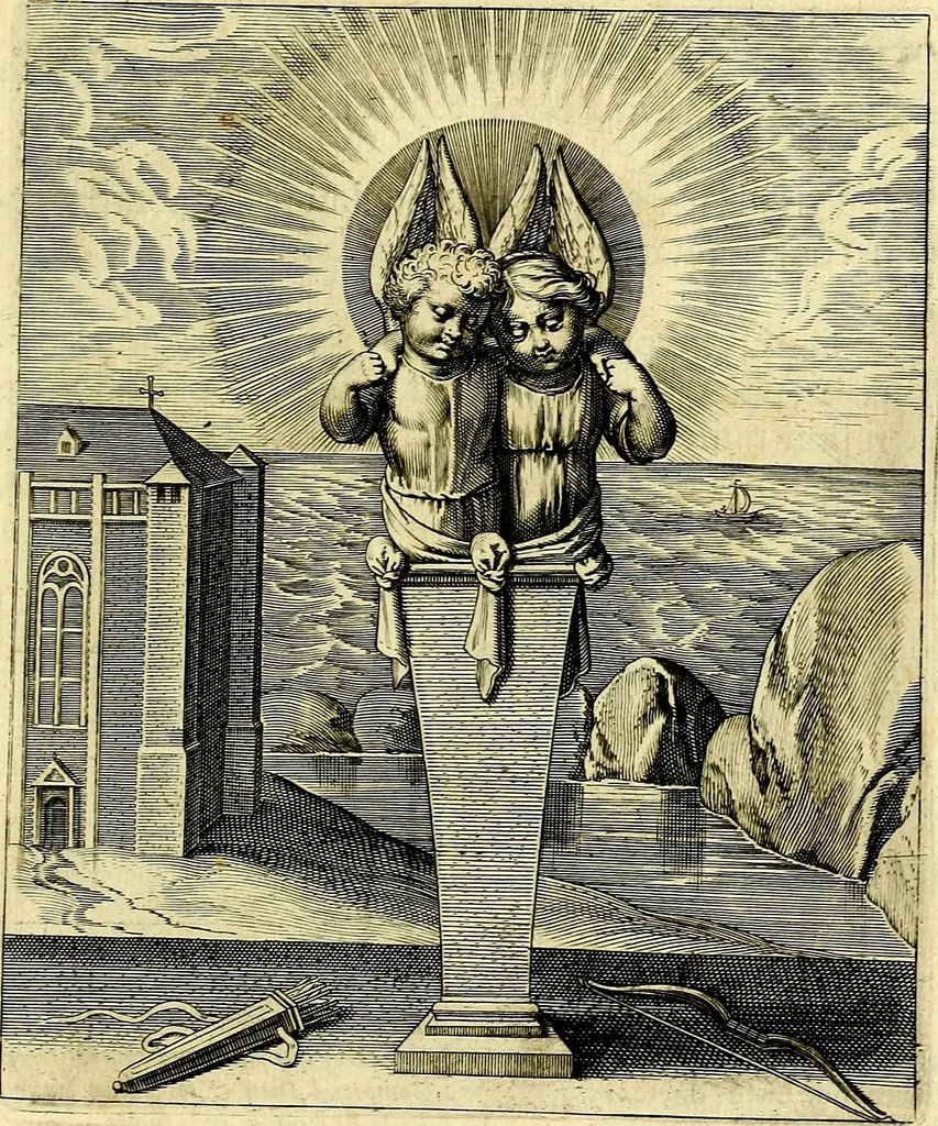 An illustration from Amoris divini emblemata, stvdio et aere Othonis Væni concinnata, 1660, leaf 130