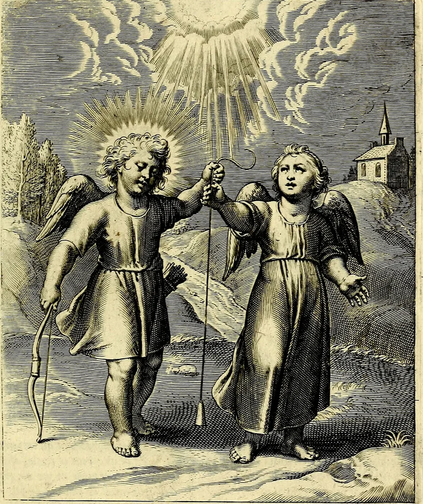 An illustration from Amoris divini emblemata, stvdio et aere Othonis Væni concinnata, 1660, leaf 20