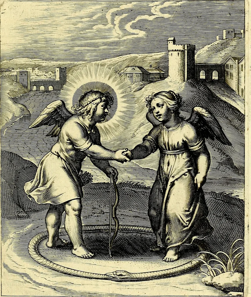 An illustration from Amoris divini emblemata, stvdio et aere Othonis Væni concinnata, 1660, leaf 22