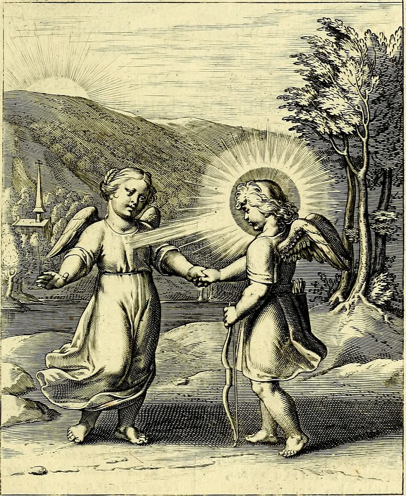 An illustration from Amoris divini emblemata, stvdio et aere Othonis Væni concinnata, 1660, leaf 24