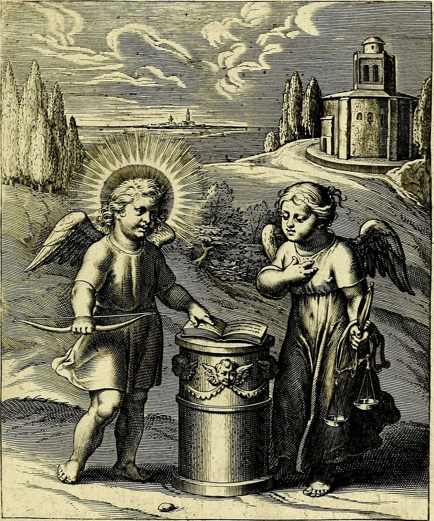 An illustration from Amoris divini emblemata, stvdio et aere Othonis Væni concinnata, 1660, leaf 40