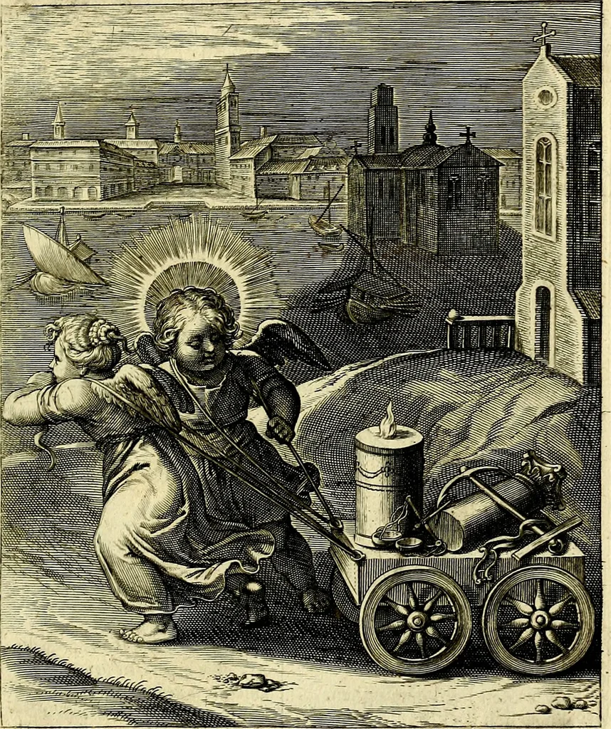 An illustration from Amoris divini emblemata, stvdio et aere Othonis Væni concinnata, 1660, leaf 42