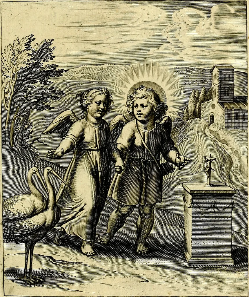 An illustration from Amoris divini emblemata, stvdio et aere Othonis Væni concinnata, 1660, leaf 48