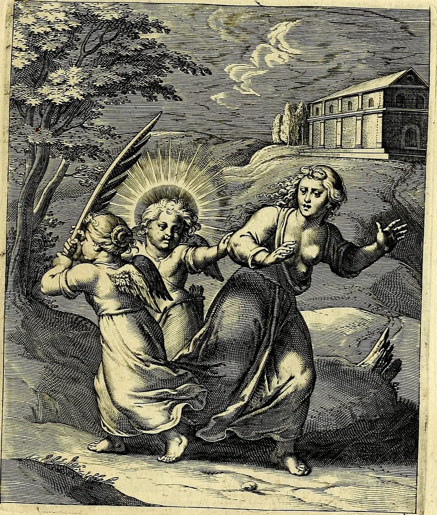 An illustration from Amoris divini emblemata, stvdio et aere Othonis Væni concinnata, 1660, leaf 52