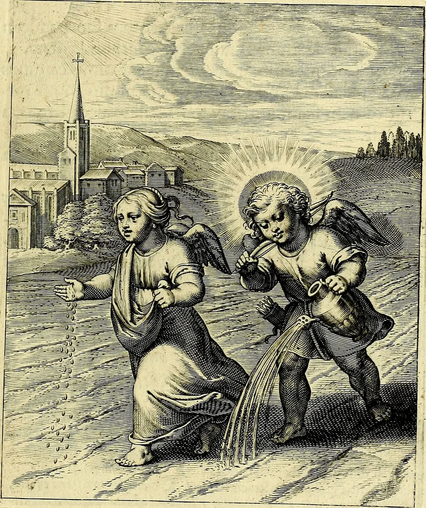 An illustration from Amoris divini emblemata, stvdio et aere Othonis Væni concinnata, 1660, leaf 56