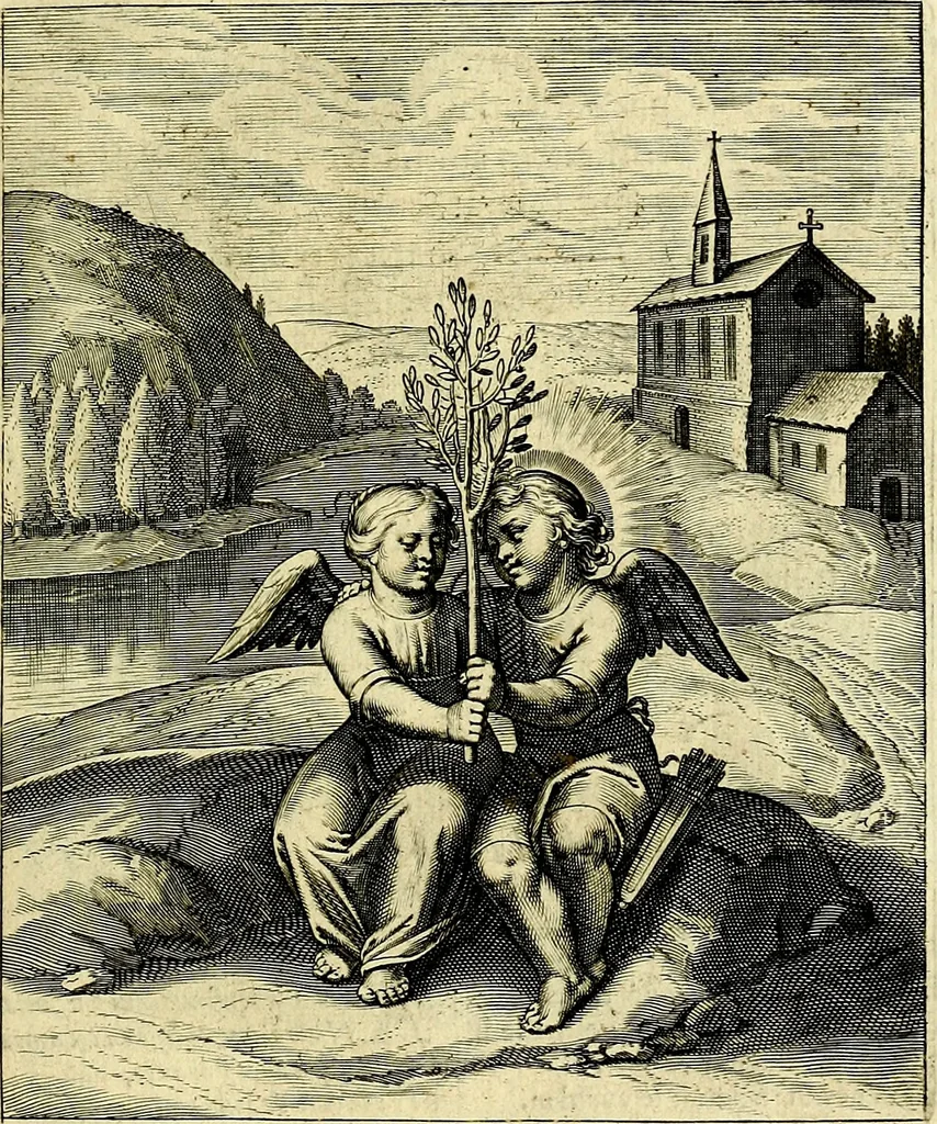 An illustration from Amoris divini emblemata, stvdio et aere Othonis Væni concinnata, 1660, leaf 70