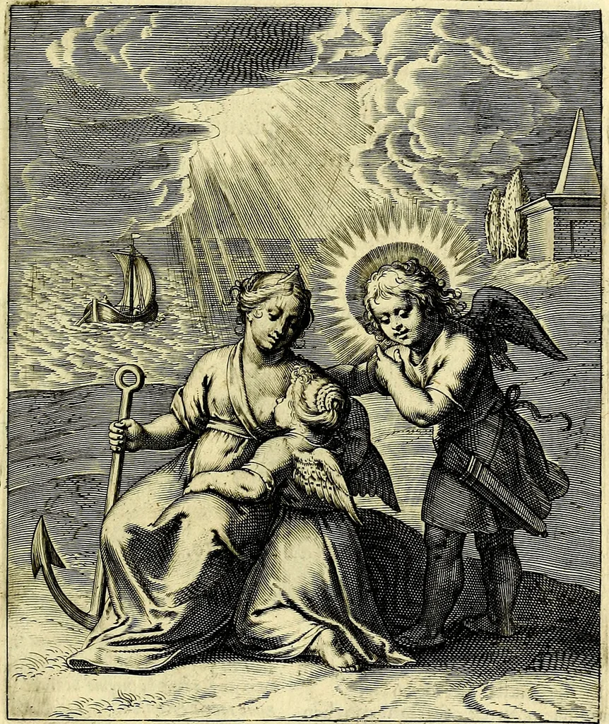 An illustration from Amoris divini emblemata, stvdio et aere Othonis Væni concinnata, 1660, leaf 72