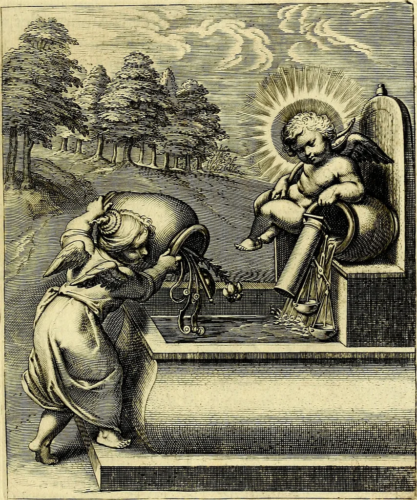 An illustration from Amoris divini emblemata, stvdio et aere Othonis Væni concinnata, 1660, leaf 80