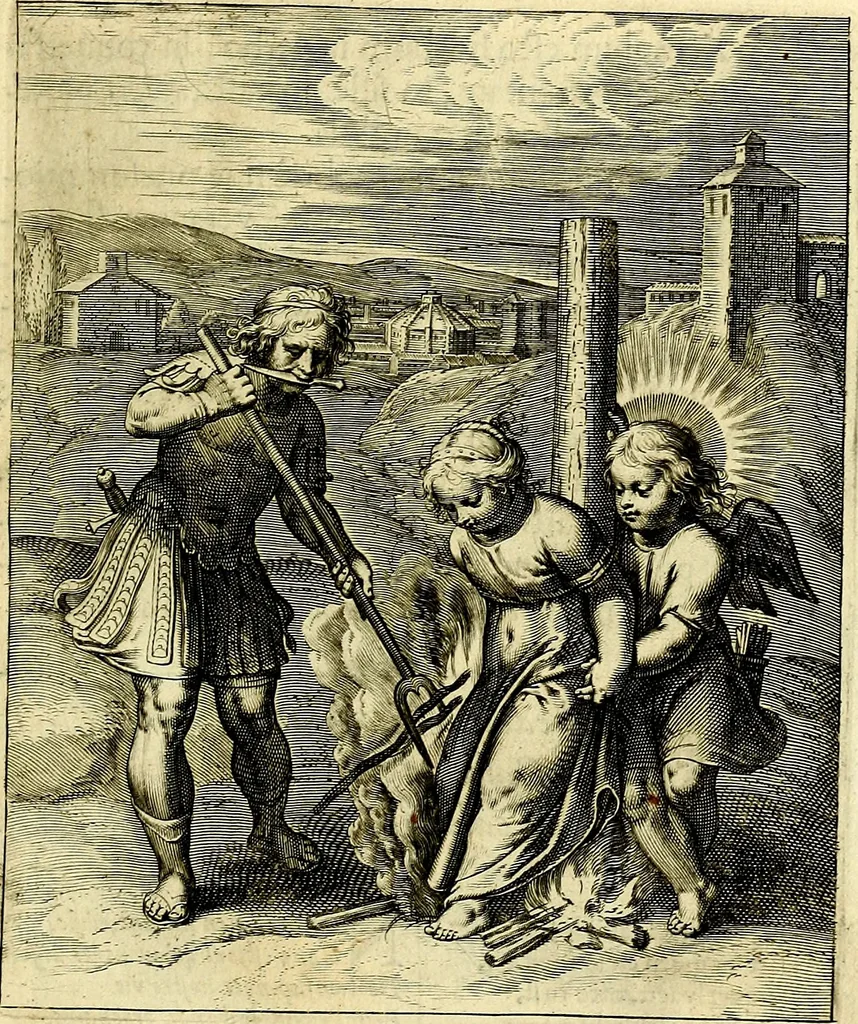 An illustration from Amoris divini emblemata, stvdio et aere Othonis Væni concinnata, 1660, leaf 82