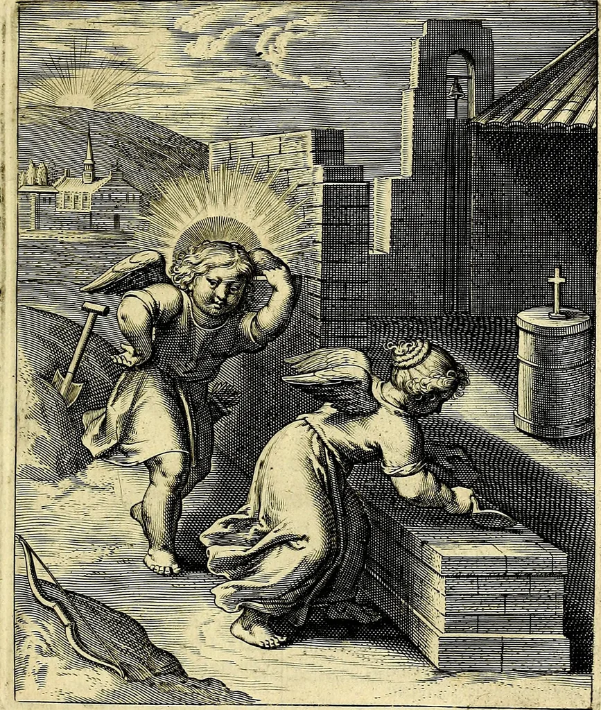An illustration from Amoris divini emblemata, stvdio et aere Othonis Væni concinnata, 1660, leaf 84